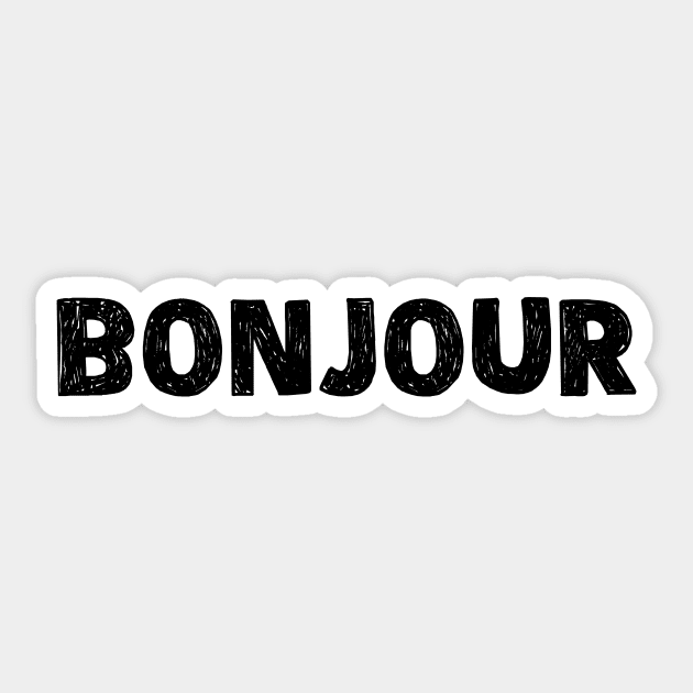 Bonjour Sticker by spaghettis